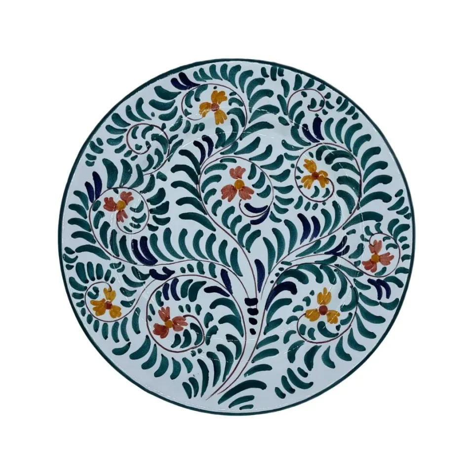 Les Ottomans middagstallerken håndmalet keramik blomst