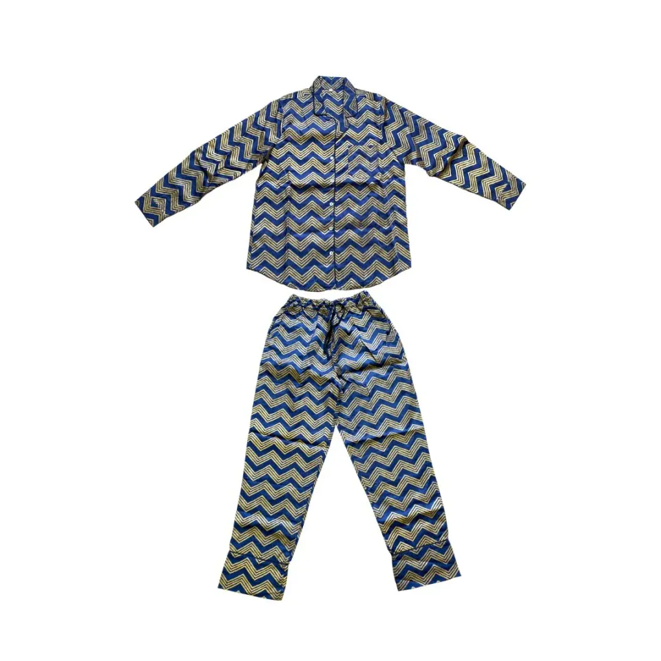 Les Ottomans PJ08 pyjamas bambus Ikat-sæt