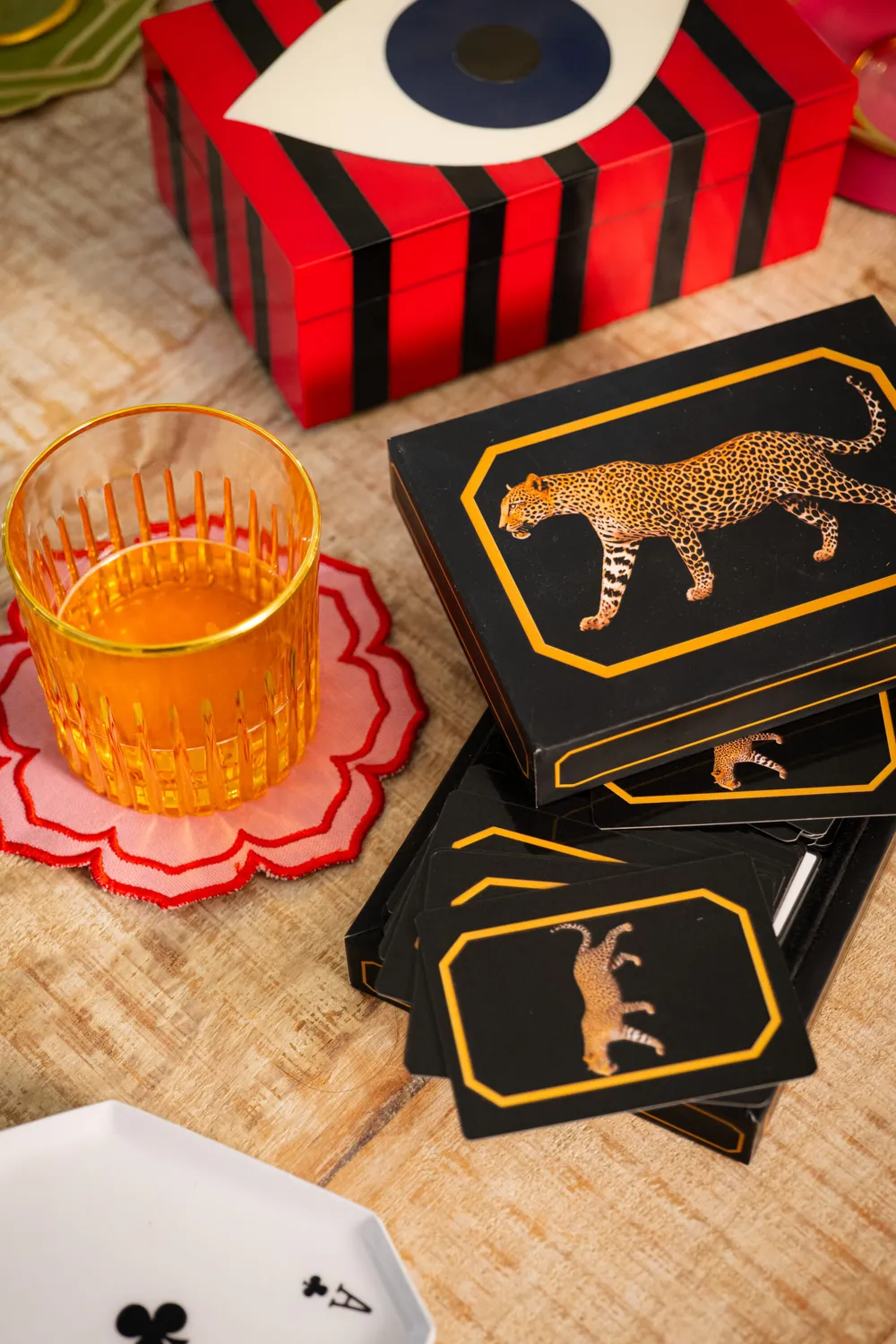 Les Ottomans Leopard spillekort med æske
