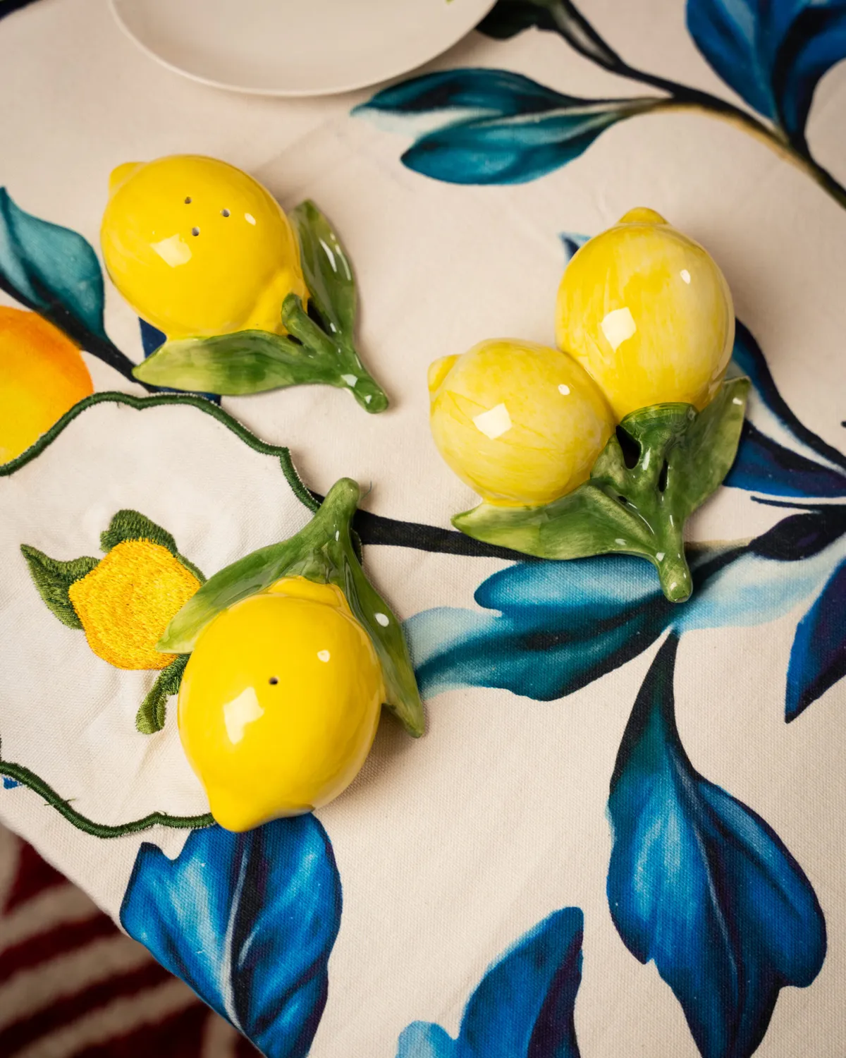 Les Ottomans salt- og pebersæt keramik citron