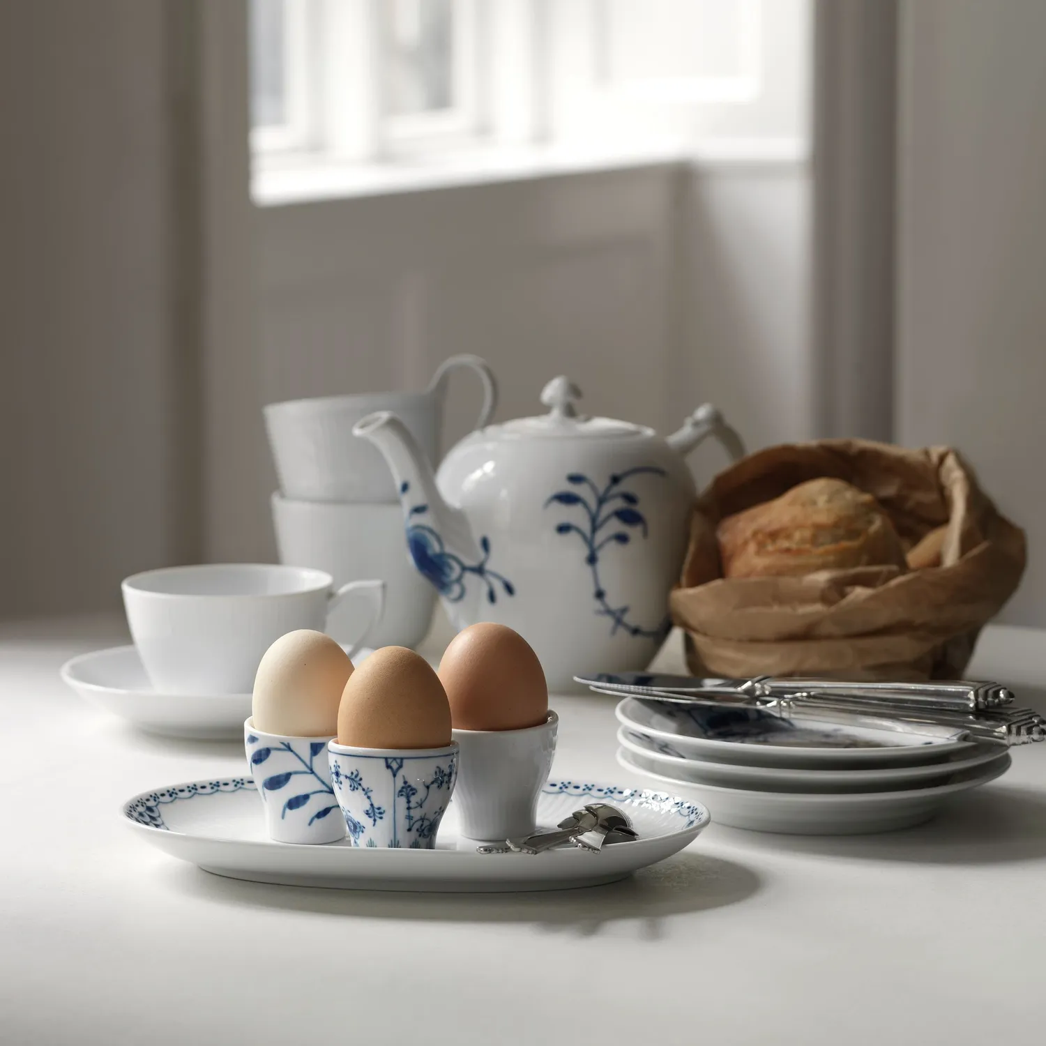 Royal Copenhagen Gifts with History æggebæger 3 stk porcelæn