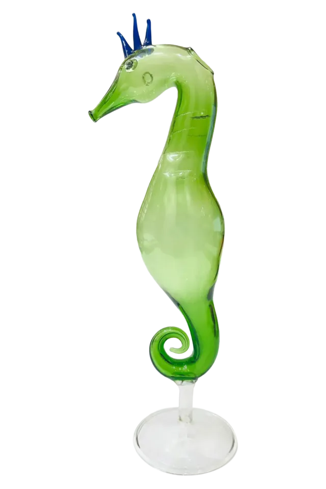 Les Ottomans Cocktailglas Grøn Søhest Håndlavet Glas