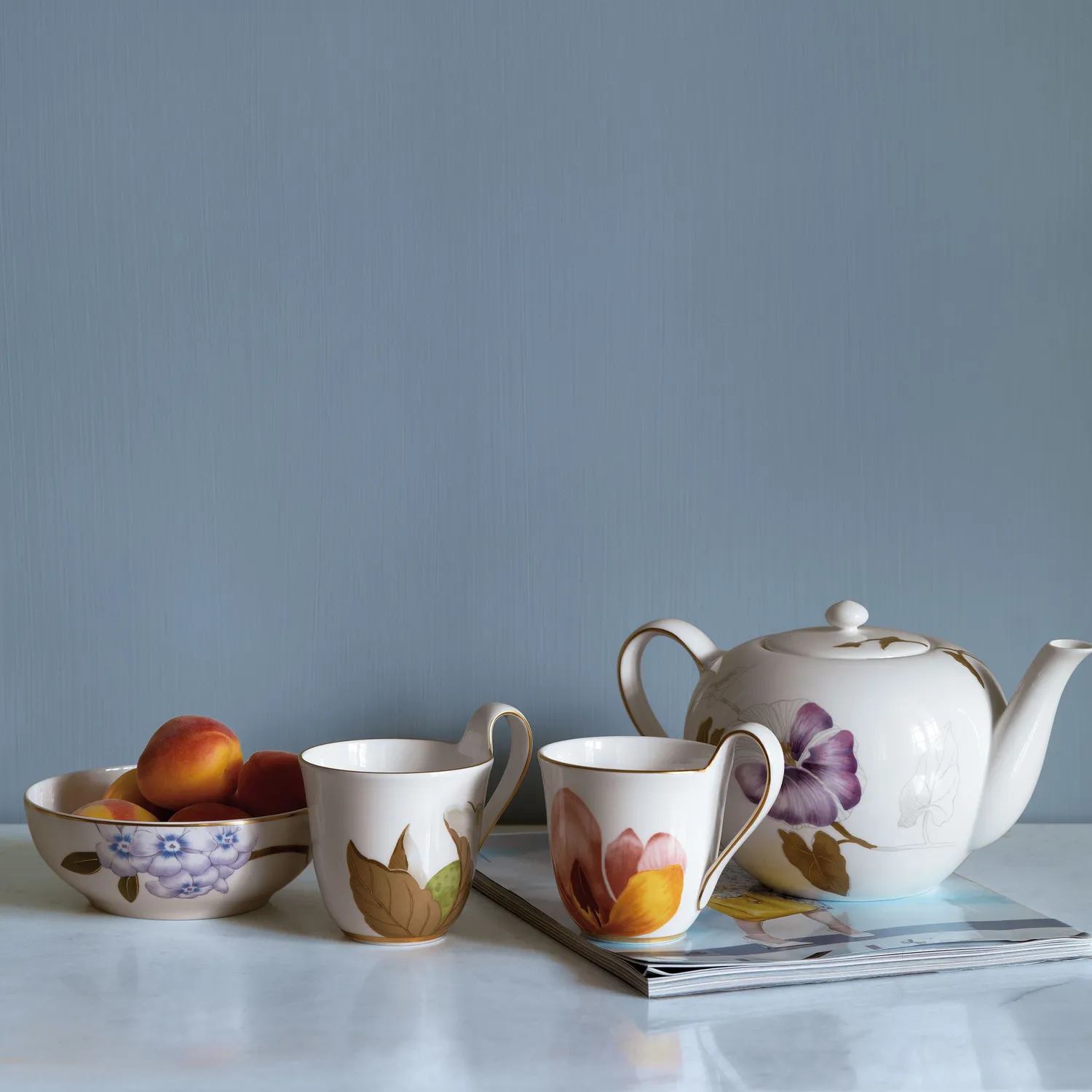 Royal Copenhagen Flora Snerle tekande 130 cl håndmalet