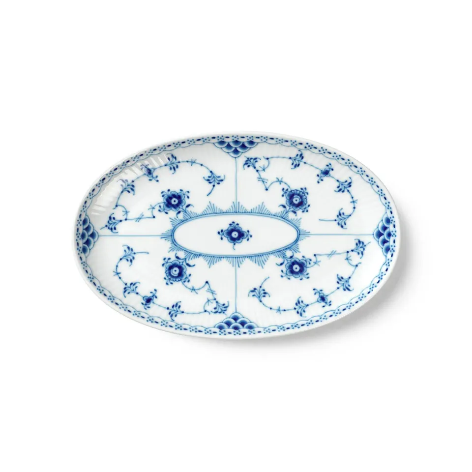 Royal Copenhagen Musselmalet Halvblonde asiet 23,5 cm