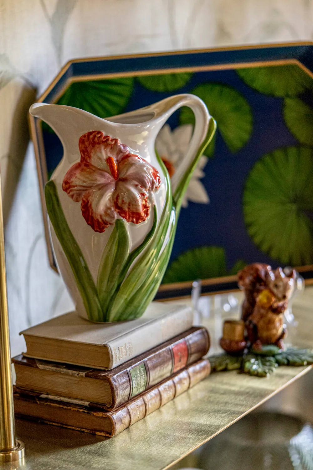 Les Ottomans Florilège FTJ02 kande håndmalet blomster