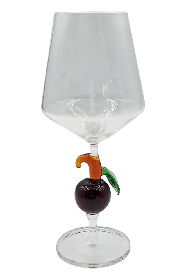 Les Ottomans Ciliegia vinglas kirsebær glas håndlavet