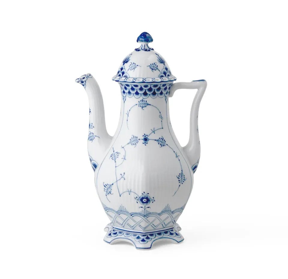 Royal Copenhagen Musselmalet Helblonde kaffekande 150 cl