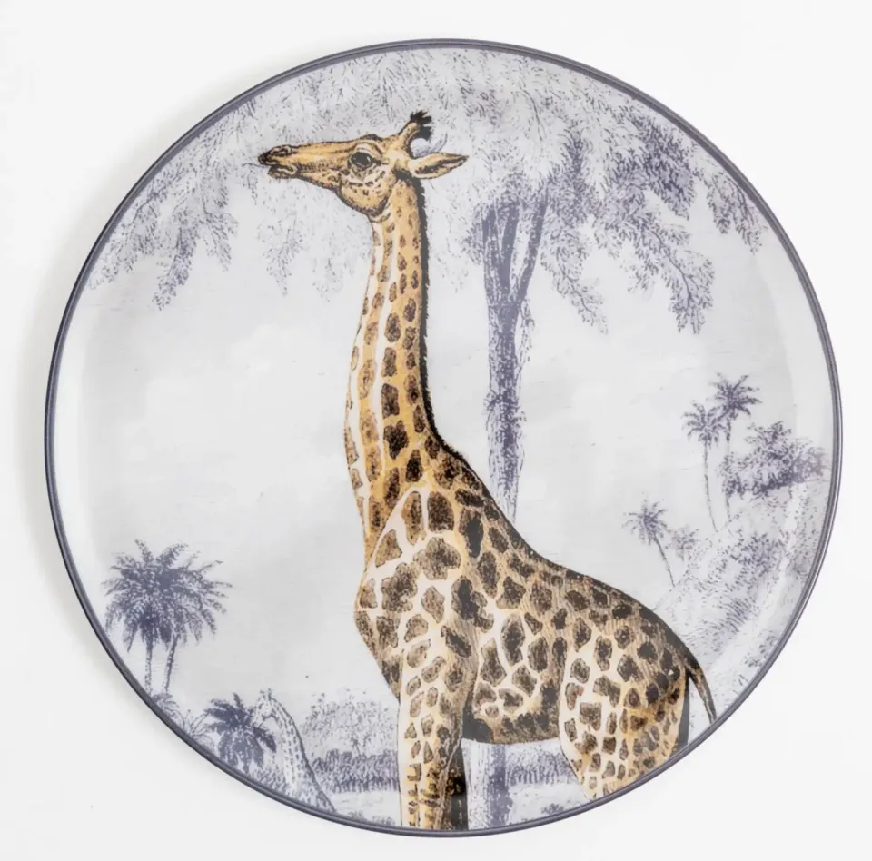 Les Ottomans Menagerie MEN05 middagstallerken porcelæn