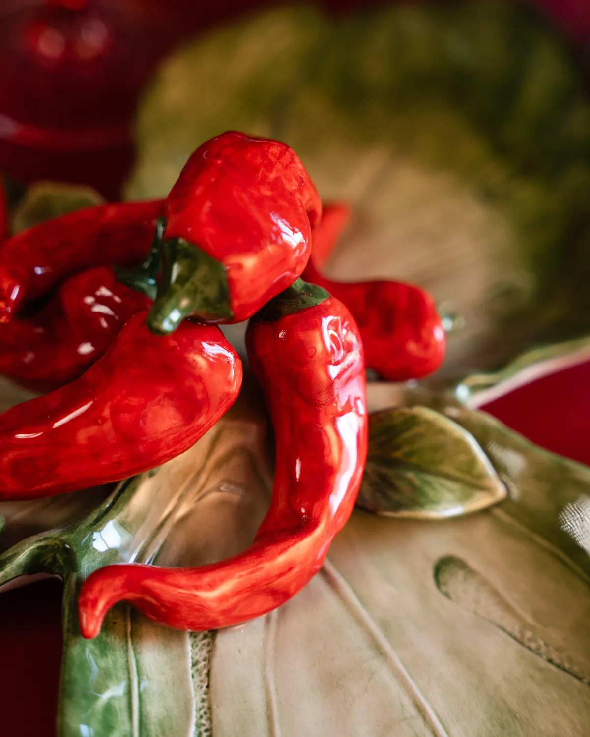 Les Ottomans Radicchio RAD06 antipastfad håndmalet