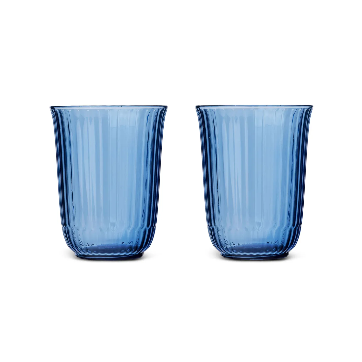 Kgl. Porcelæn Waves highballglas 33 cl blå 2 stk. glas