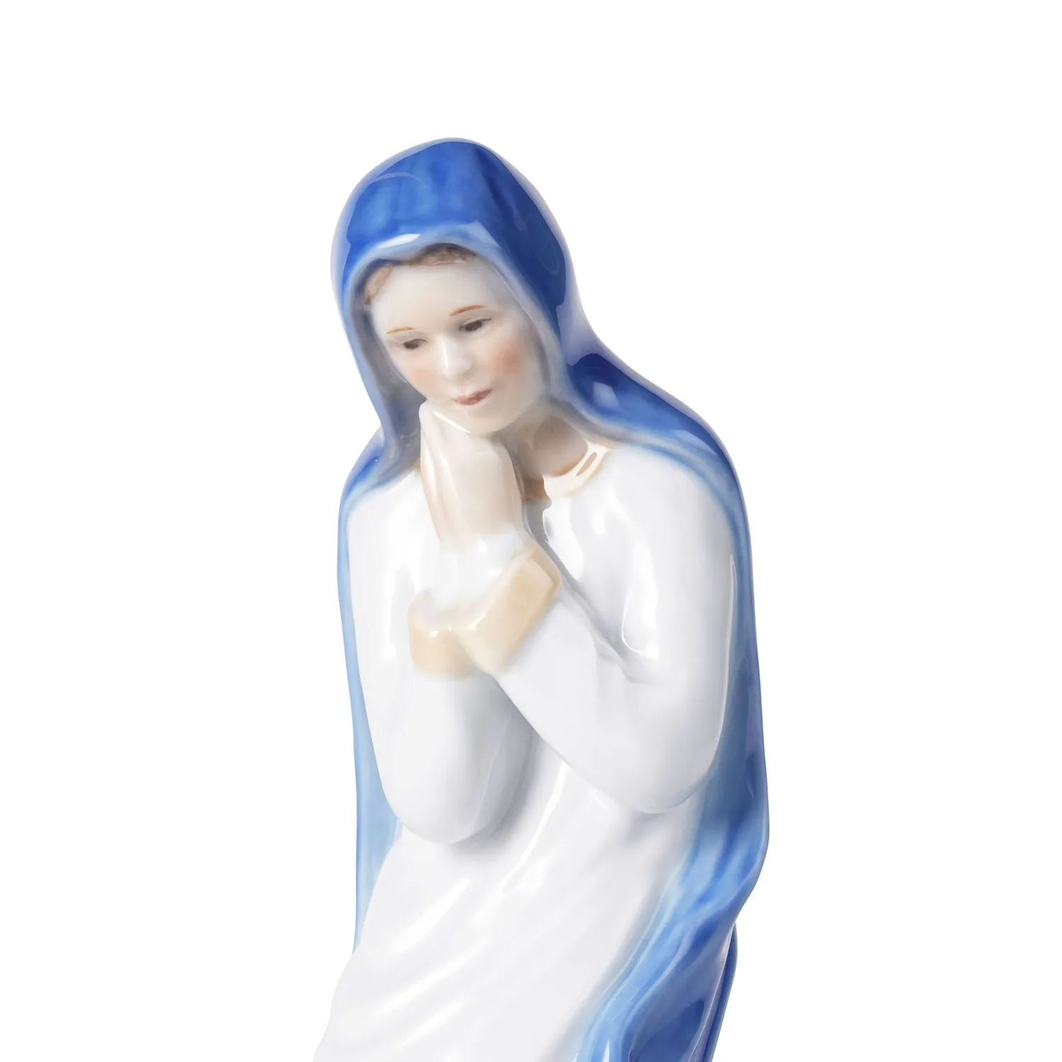 Kgl. Porcelæn krybbespil figurer Josef Maria Jesus 3 stk