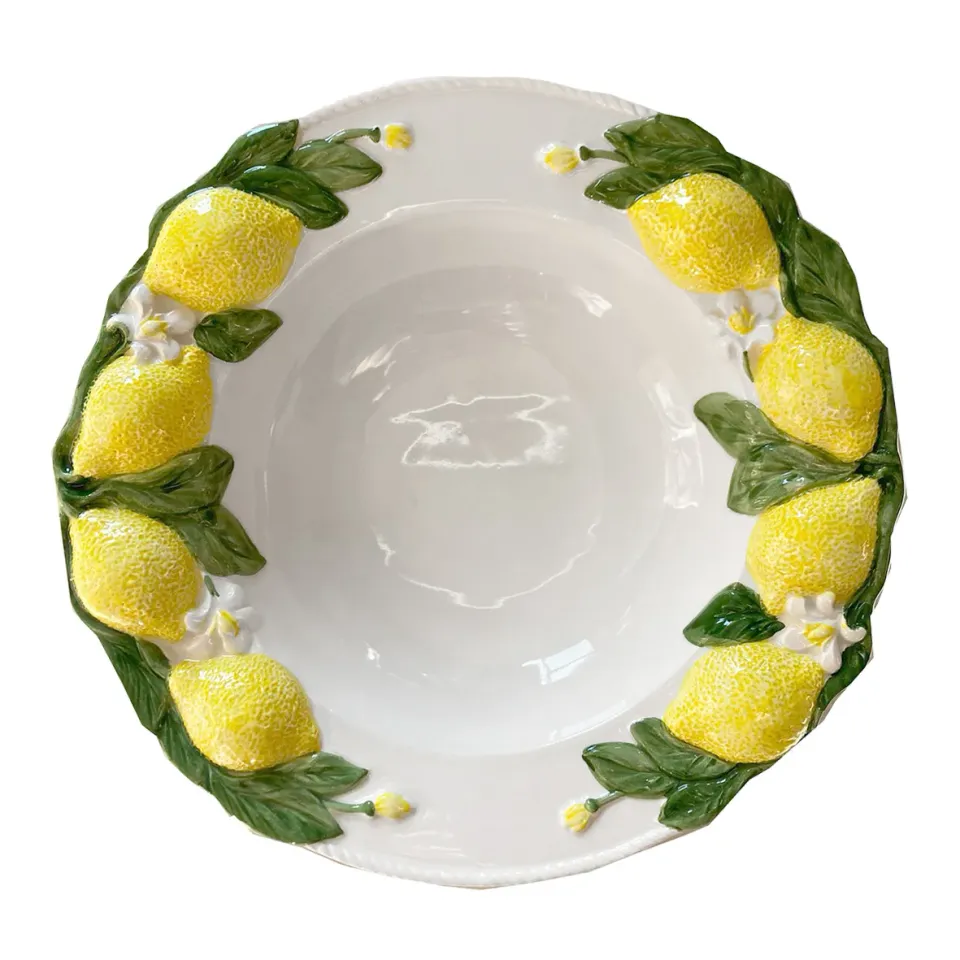Les Ottomans Limone LMN03 pastatallerken citron