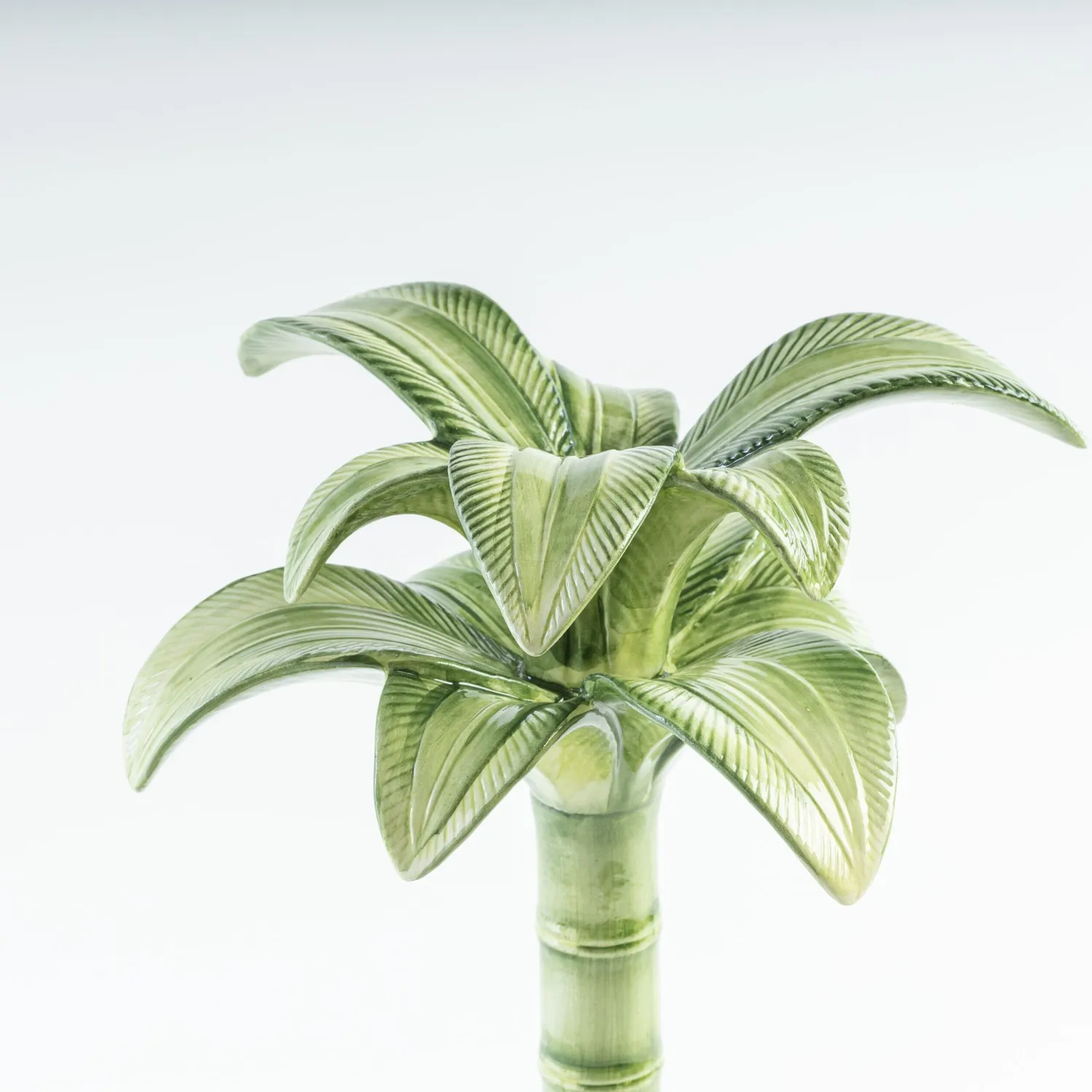 Les Ottomans Palm MAR04 fyrfadsstage palme grøn stor