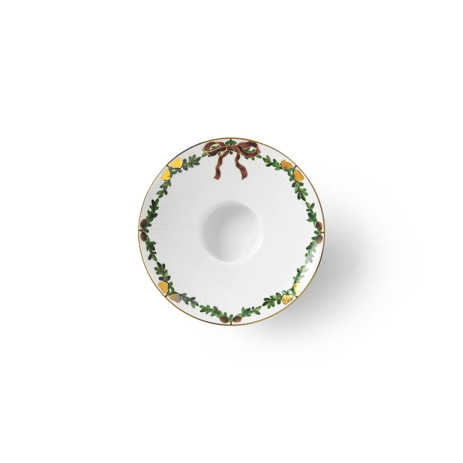 Royal Copenhagen Stjerne Riflet Jul lysestage 15,5 cm