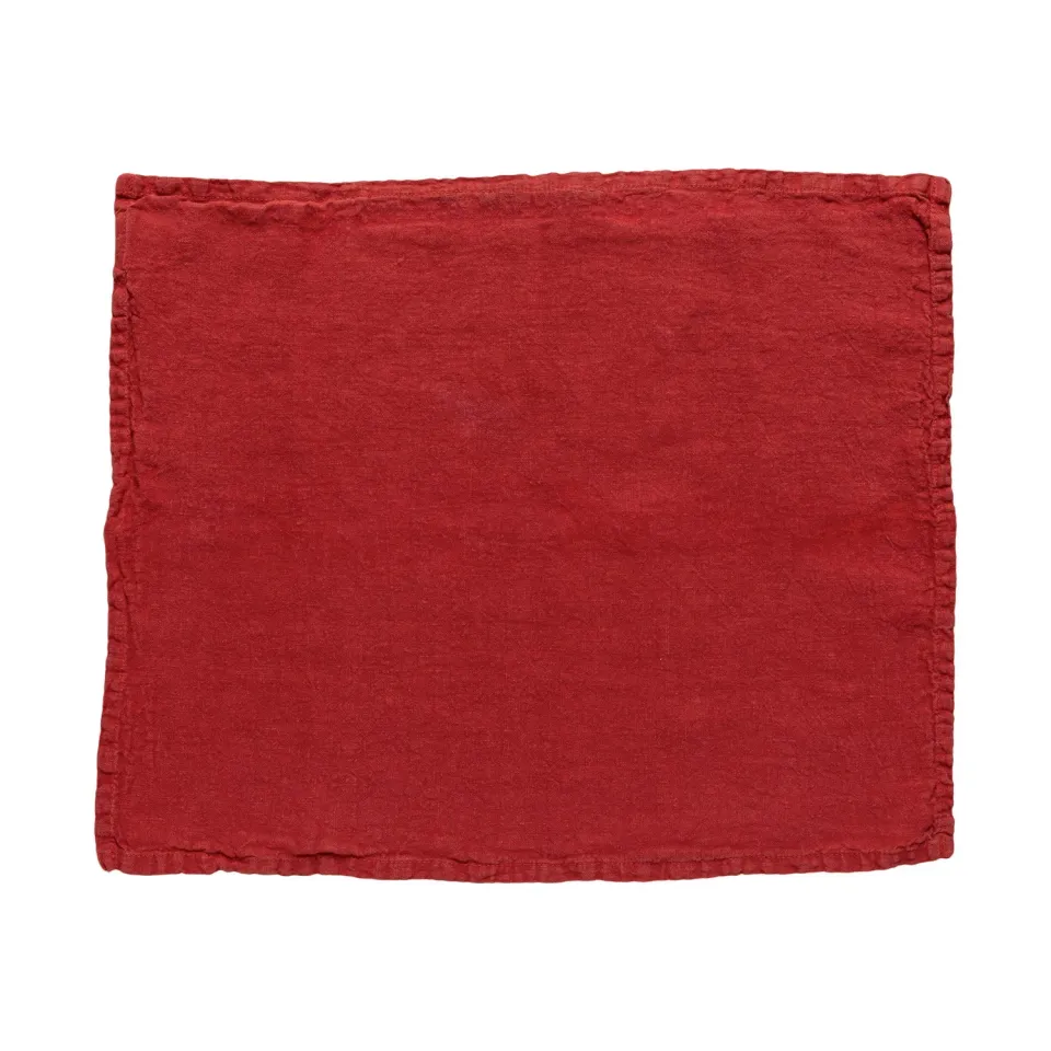 Costa Nova Maria dækkeserviet chili pepper red hør