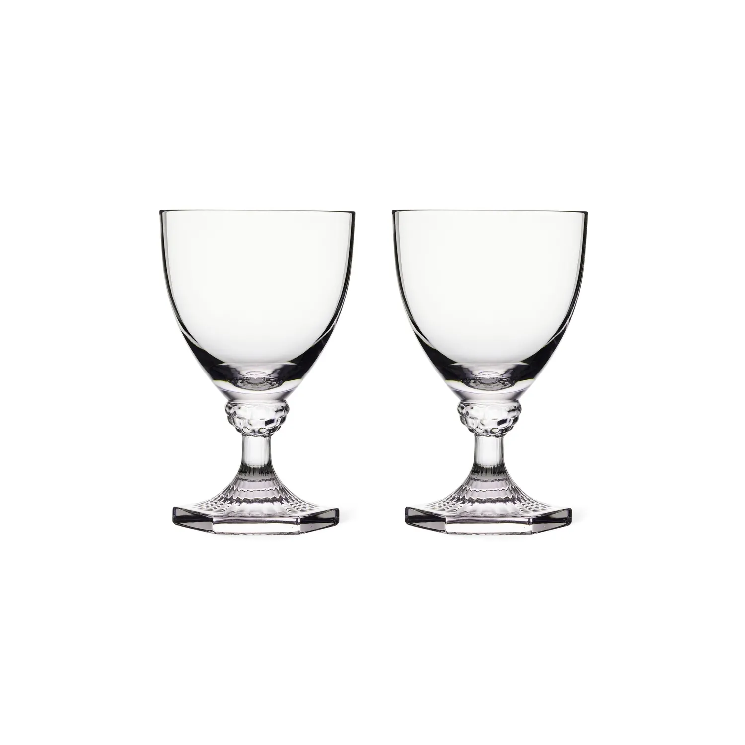 Kgl. Porcelæn Aurora vinglas 26 cl 2 stk krystal