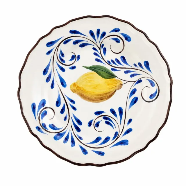Les Ottomans Positano POC02 middagstallerken citron