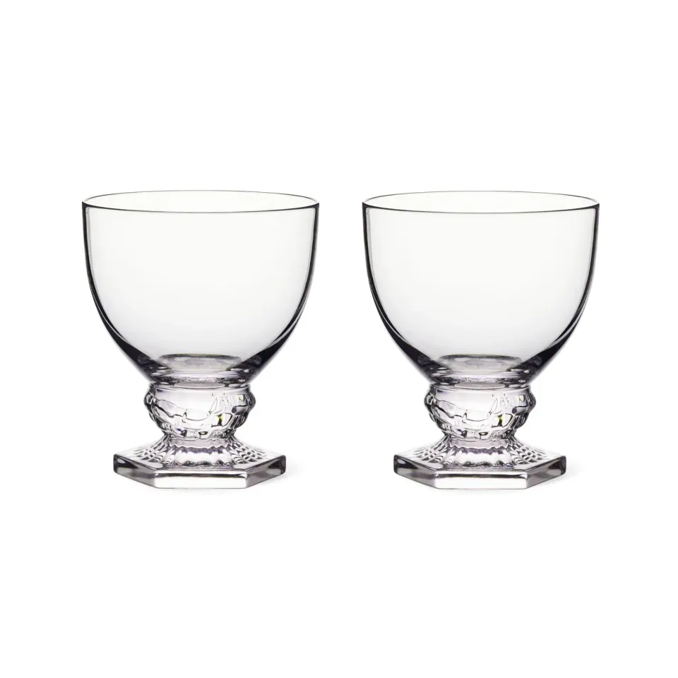 Kgl. Porcelæn Aurora vandglas 27 cl 2 stk krystal