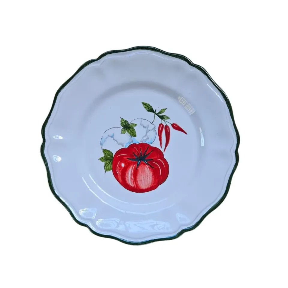 Les Ottomans Pomodoro middagstallerken keramik håndmalet