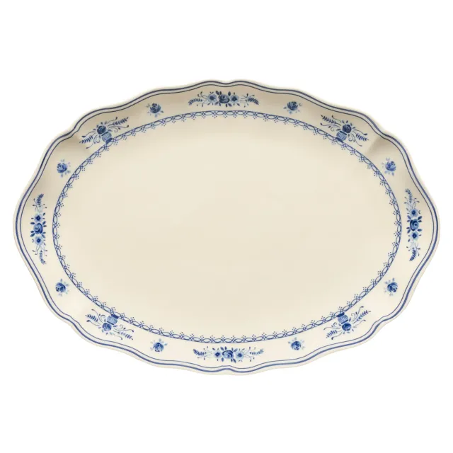 Costa Nova Vila stort ovalt fad beige-blue stentøj