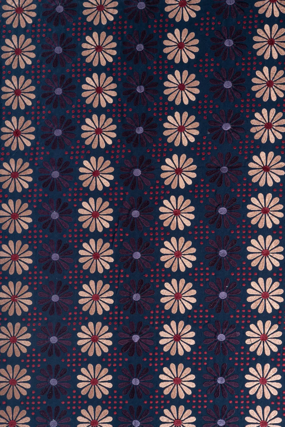 Les Ottomans EBT08 dug blomster broderi bomuld