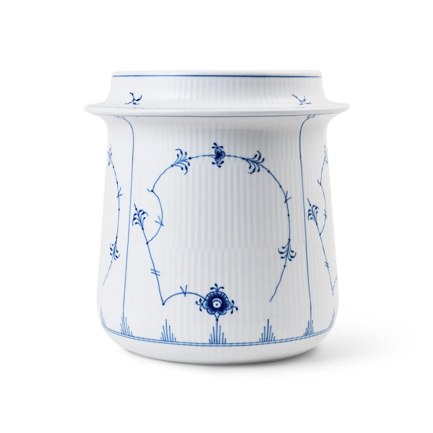 Royal Copenhagen Musselmalet Riflet vinkøler 21,5 cm