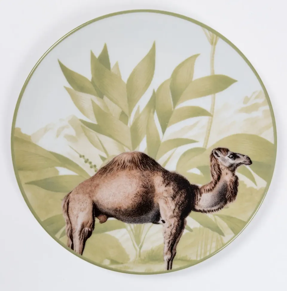 Les Ottomans La Menagerie MEN09 tallerken porcelæn