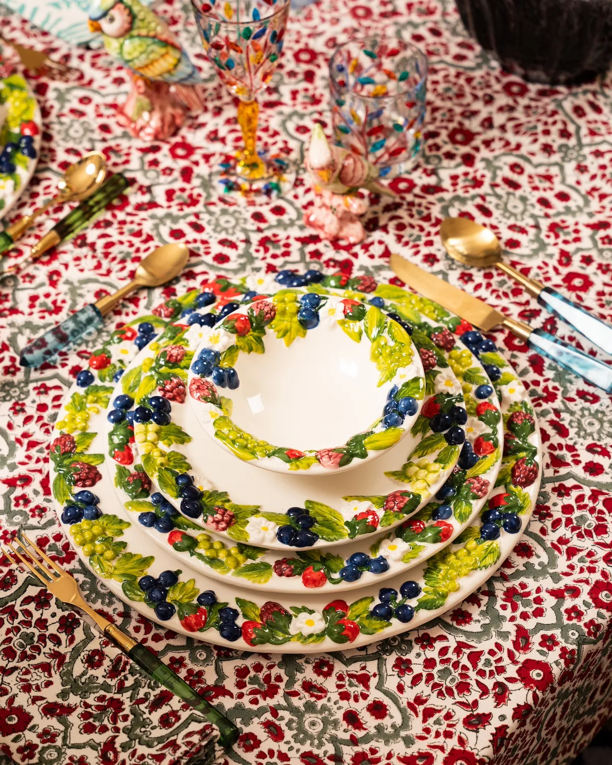 Les Ottomans Berries desserttallerken keramik