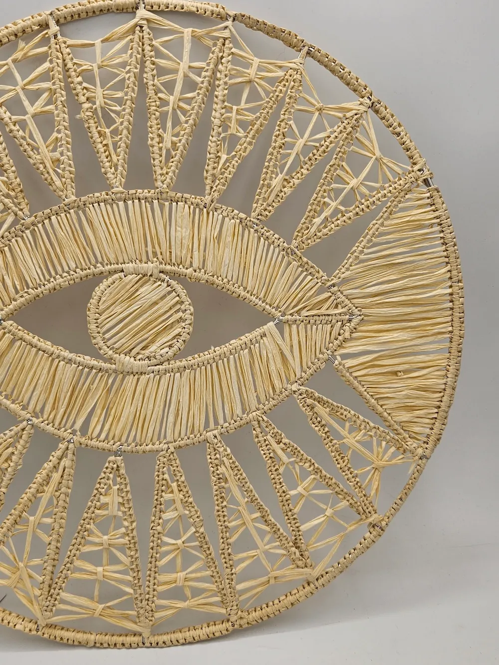 Les Ottomans All Seeing Eye dækkeserviet raffia blå