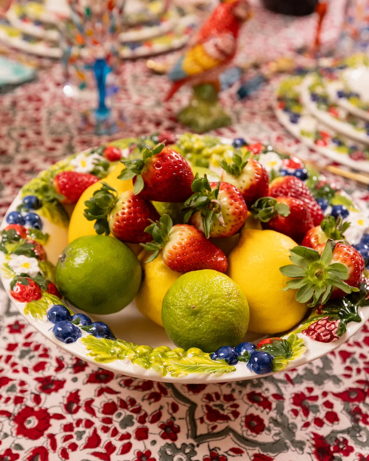 Les Ottomans Berries salatskål keramik håndmalet