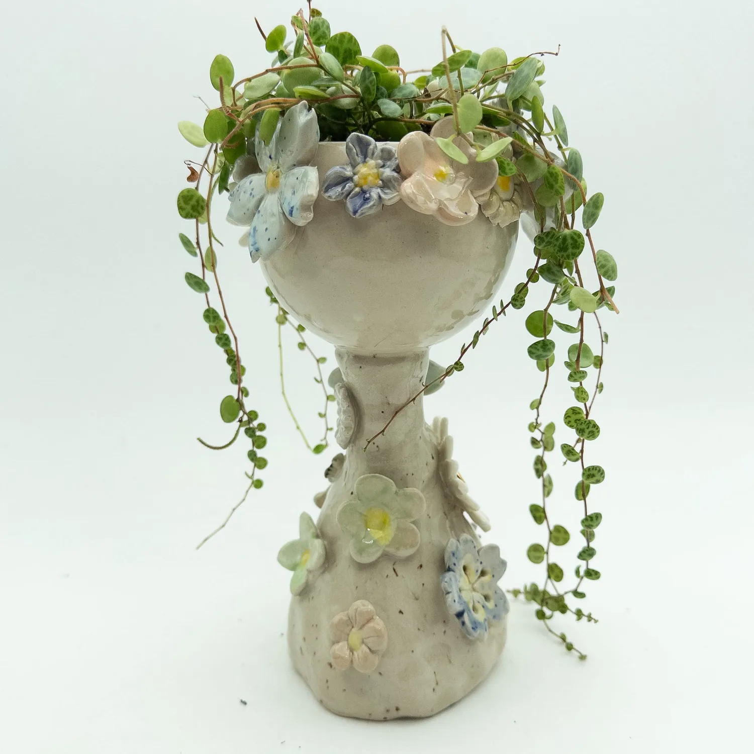 A for Anette Keramik Blomsterdame Bella figur lille håndlavet