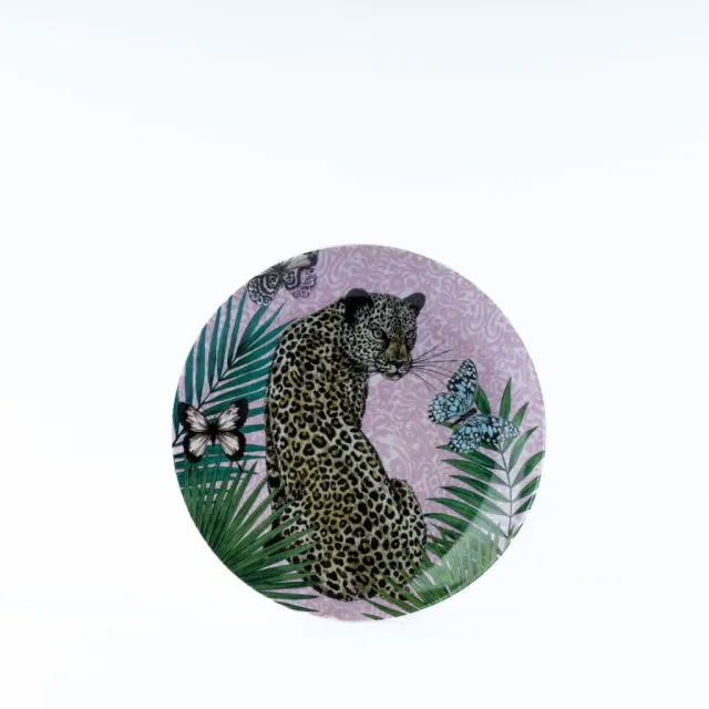 Les Ottomans Matthew Williamson desserttallerken leopard porcelæn