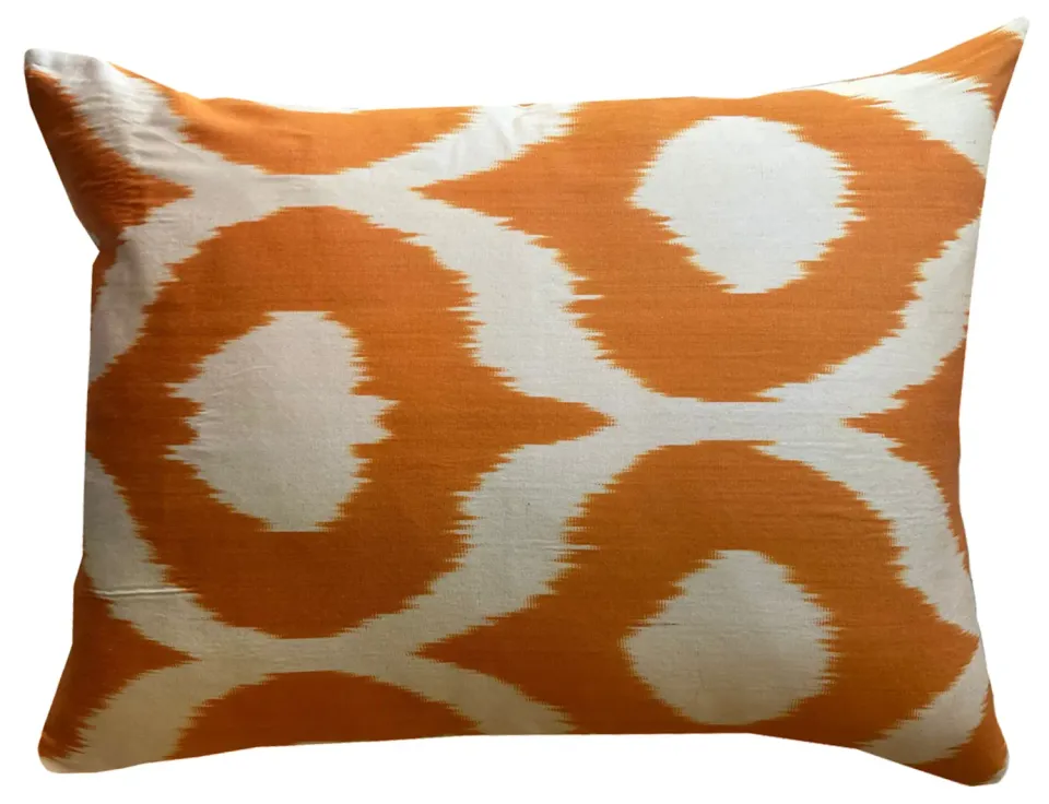 Les Ottomans Ikat S291 pudebetræk silke