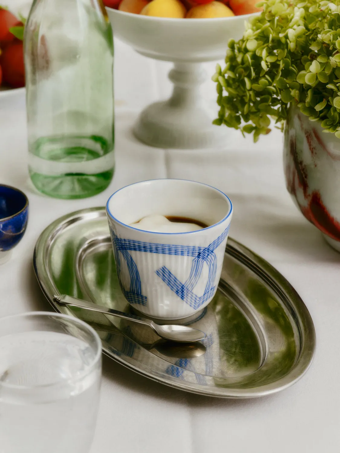 Royal Copenhagen Motif termokrus 26 cl blå kant