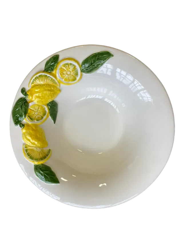 Les Ottomans Limone LMN15 skål håndmalet citron