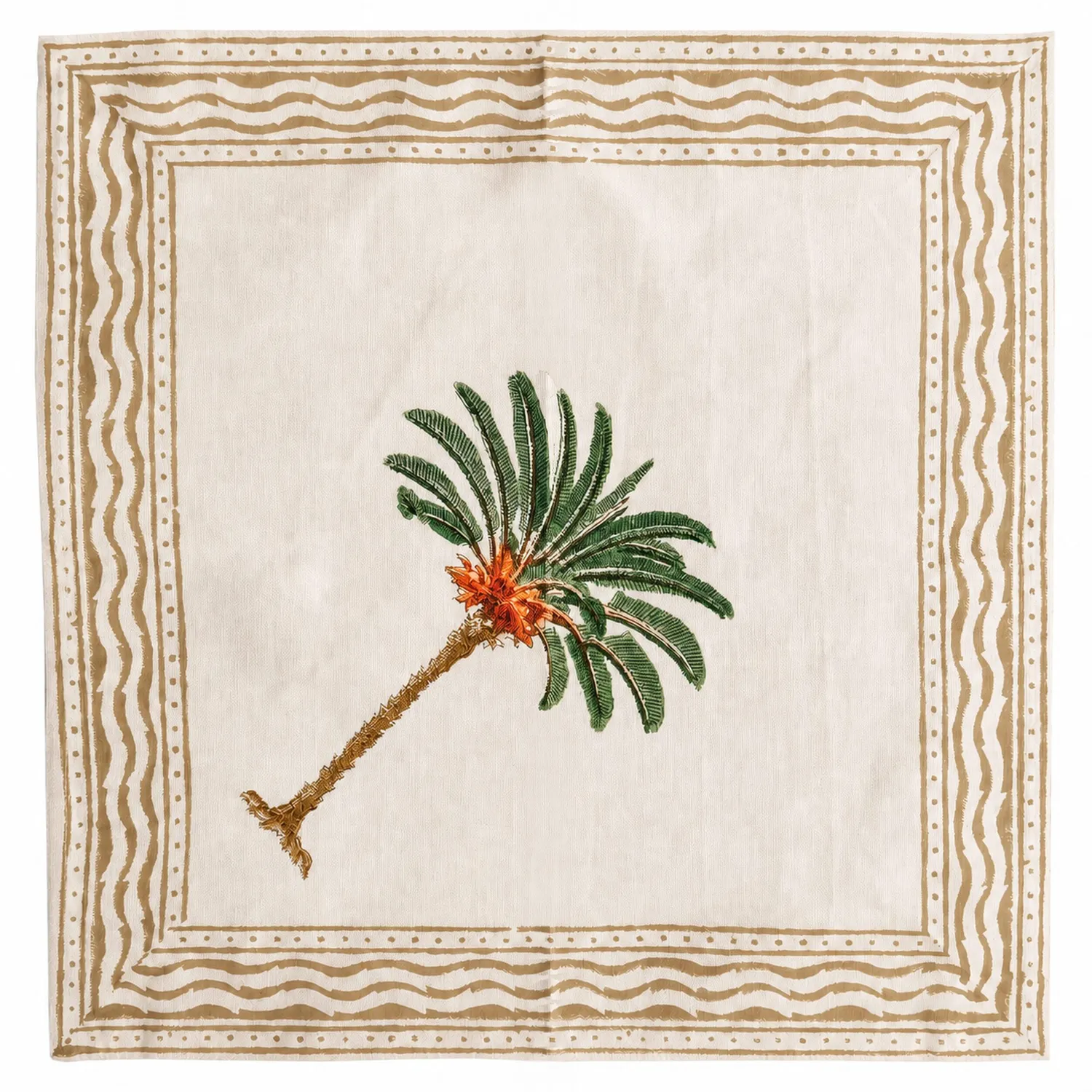 Les Ottomans NPK64 stofservietter bomuld 2 stk Palm