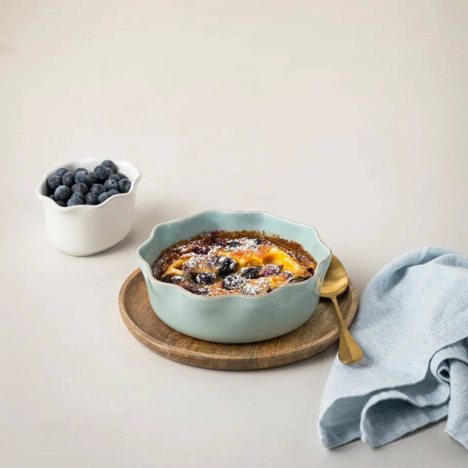 Costa Nova Cook & Host tærtefad lille Robin's Egg Blue stentøj