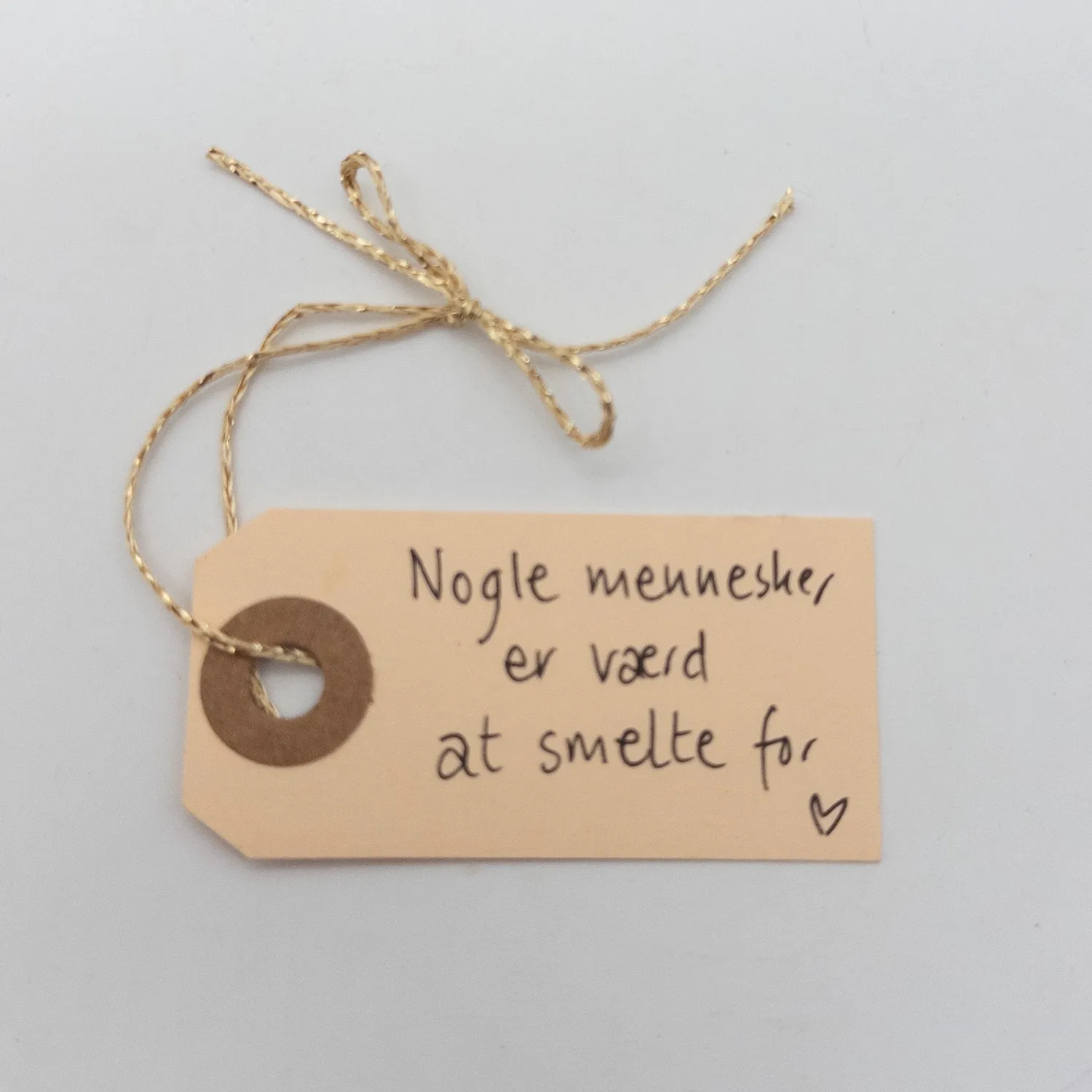 A for Anette Keramik Smeltet Snemand figur lille håndlavet