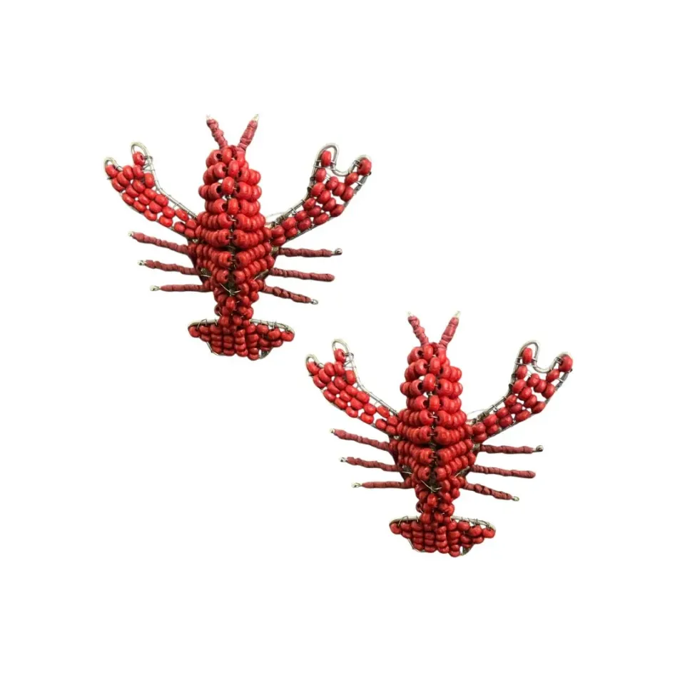 Les Ottomans TKB06 servietringe hummere 2 stk perle
