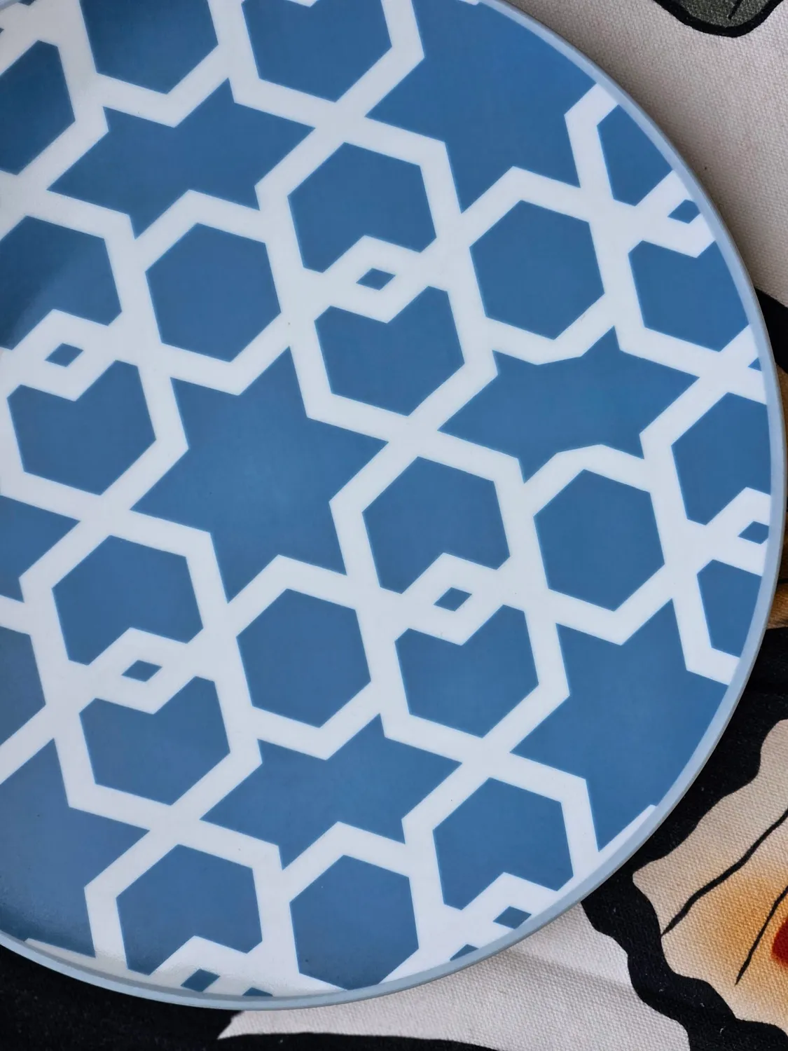 Les Ottomans tallerken porcelæn flad sæt 3 stk hånddekor