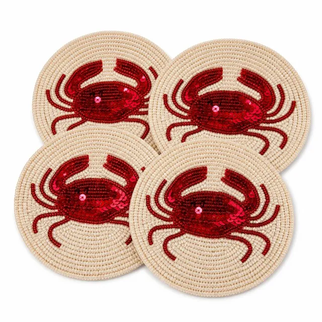 Les Ottomans SEQ01 coaster sæt 4 perler havmotiv