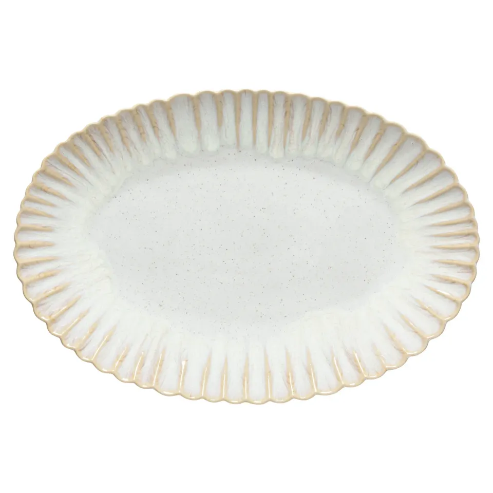 Costa Nova Mallorca ovalt fad sand beige blank