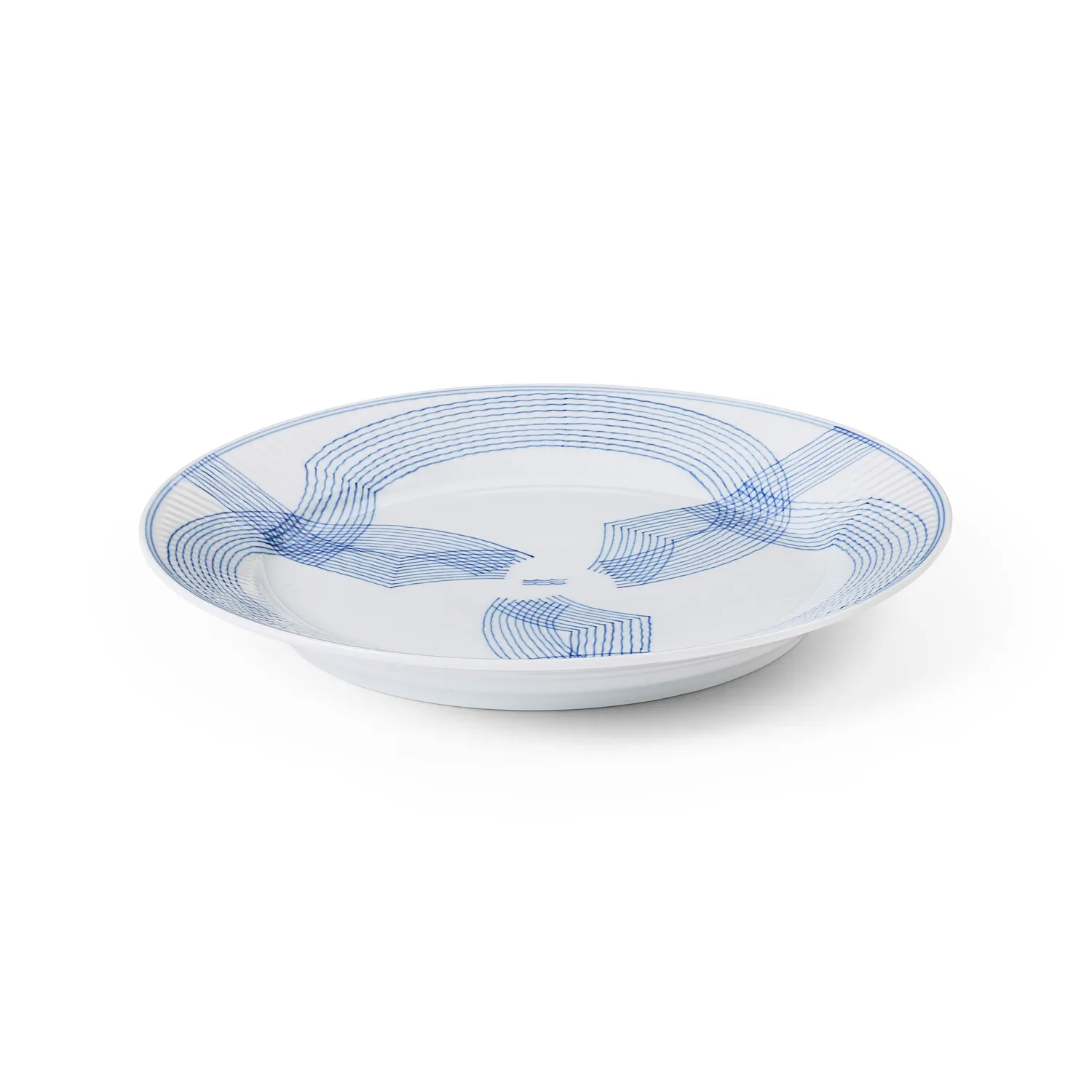Kgl. Porcelæn MOTIF tallerken 27 cm hvid riflet