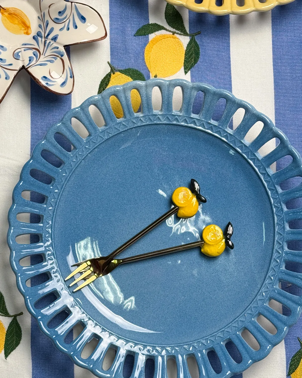Les Ottomans Limone dessertgaffel sæt 2 stk