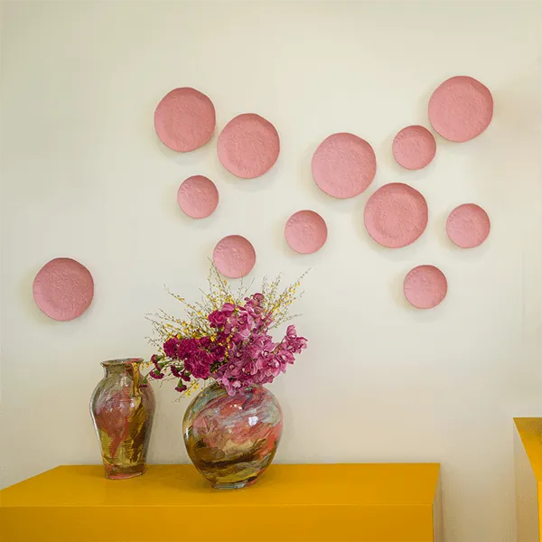 1882-Ltd Crockery Fad Pink Medium stentøj