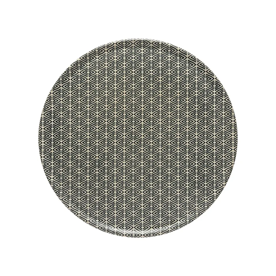 Costa Nova Augusta serveringsfad Diamond Weave Beige mat