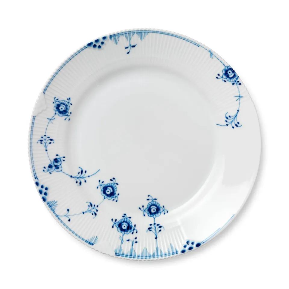 Royal Copenhagen Blå Elements tallerken 28 cm håndmalet