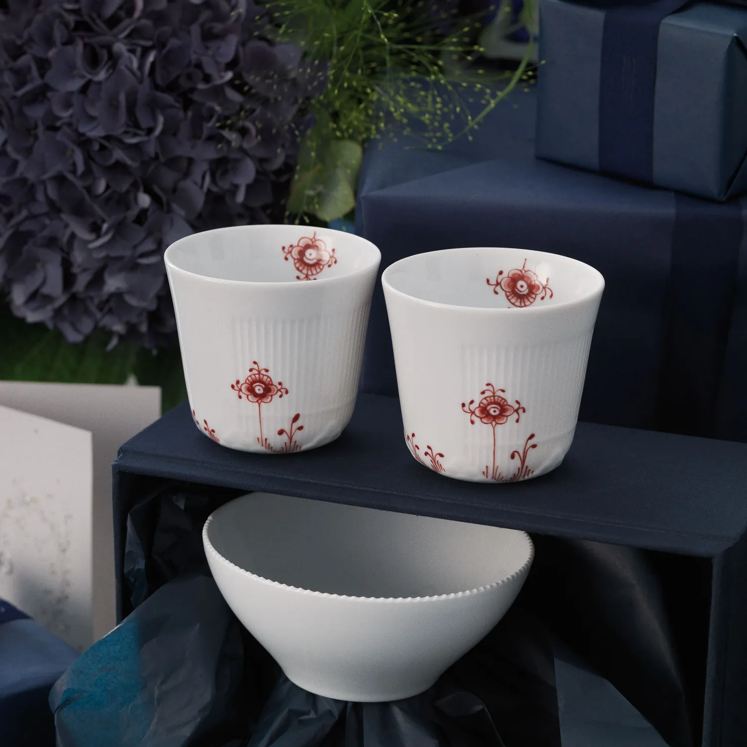 Kgl. Porcelæn Hvid Elements skål 30 cl hvid
