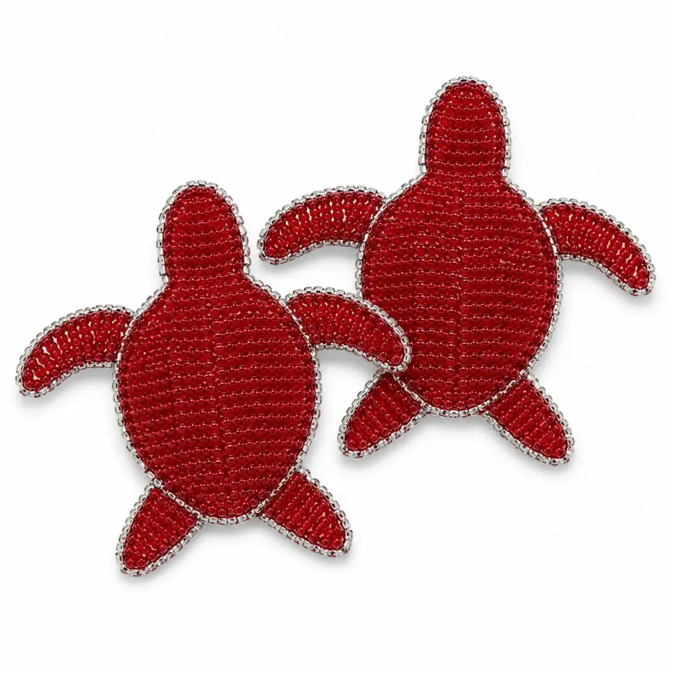 Les Ottomans TKB09 servietringe med perler 2 stk
