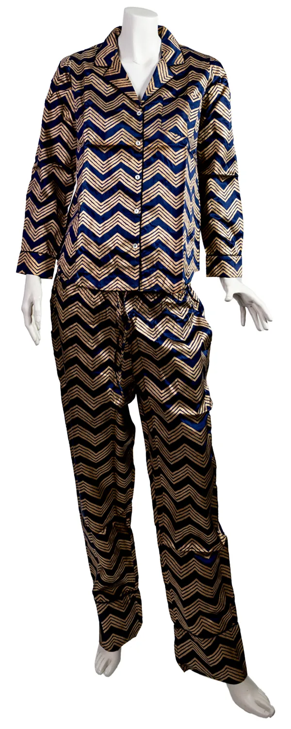 Les Ottomans PJ08 pyjamas bambus Ikat-sæt